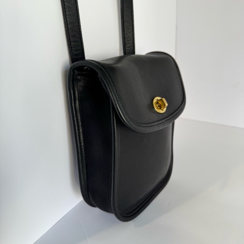 Vintage Viral Coach Sidepack Crossbody Black Purse - Picture 7 of 14